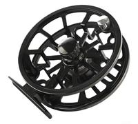 Mulinello da pesca a mosca con manico in metallo, bobina tipo U e corpo lavorato a CNC, supporto slot 3/4, larghezza 20,5 mm e 7/8 95 mm (7/8 nero)