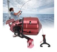 Mulinello da pesca ad alta velocità SustVita con design a faccia chiusa per pescatori principianti, che fornisce gestione della linea Knot-liberty e struttura portatile in acciaio (Purple)