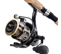 Mulinello da pesca alla traina in acqua salata - Mulinello da pesca al Surf ad alte prestazioni, design leggero | Mulinello da lancio liscio, materiale anticorrosione, resistenza potente, per