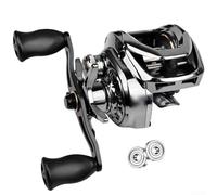 Mulinello da pesca avanzato per baitcasting 7 21 con cuscinetti in metallo per un lancio superiore e un'efficienza degli ingranaggi (mano destra)