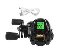 Mulinello da Pesca Baitcasting con Display Digitale Allarme Pesci e Controllo Pr