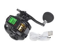 Mulinello da Pesca Baitcasting con Display Digitale Allarme Pesci e Controllo Pr