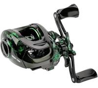 Mulinello da pesca Baitcasting,Sistema frenante magnetico per la pesca in acqua salata e acqua dolce, Mulinelli Baitcaster con cuscinetti a sfera in acciaio inox 18+1BB, disponibile in 7.1: 1