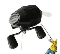 Mulinello da pesca con filo di pesca, mulinello semplice per pescatori, mulinello multiuso per principianti, attrezzatura da pesca compatta, accessori per la pesca per appassionati di pesca, pescatori