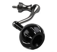 Mulinello da pesca con manico a braccio singolo, compatibile con Stella For Twin Power per Stradic e Vanford, parte di ricambio in lega di alluminio, nero oro (38 mm nero argento)