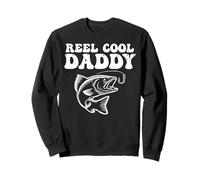 Mulinello da Pesca Cool Daddy Bass Fish Funny Fathers Day Dad Men Felpa