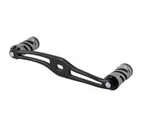 Mulinello da pesca fai da te, a goccia, in lega di alluminio, parte di ricambio per mulinelli da baitcasting, lavorazione CNC (120 mm grigio)