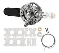 Mulinello da pesca in metallo con 2+1 cuscinetti a sfera, mulinello da pesca ad alta velocità e durevole con impugnatura in EVA, corpo interamente in metallo per la pesca su zatter