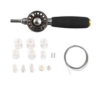 Mulinello da pesca interamente in metallo con 2+1 cuscinetti, ruota per galleggiante da pesca ad alta velocità, occhiello guida placcato in titanio ceramico, impugnatura in EVA per