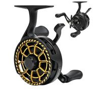 Mulinello da pesca leggero e scorrevole Baitcaster mulinello da pesca con | Sistema di pesca sul ghiaccio veloce per pesci predatori in acqua salata e acqua dolce invernale per catturare i crappie Wels