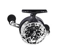 Mulinello da Pesca per Acqua Dolce Rotante da Raft con Rapporto 3.6 1 Recupero Manico Ergonomico con Presa Eva, Argento, Mano Sinistra, Piede Lungo
