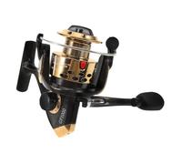 Mulinello da Pesca Serie Pro, Struttura Multi-ingranaggi, Nero Metallo | Impugnatura Confortevole, Braccio Pieghevole Reversibile, Struttura ad Alta Resistenza, per Canna Dritta
