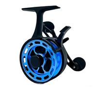 Mulinello da pesca sul ghiaccio con cuscinetti 3+1BB, telaio alto, rapporto di trasmissione 3,2: 1 e resistenza di 8 kg per migliorare il rilascio della lenza e il controllo del pesce in ambienti