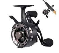 Mulinello da pesca sul ghiaccio, mulinello da pesca ultra leggero | Mulinello a bobina gratuito online ad alto rapporto velocità | Kit da pesca sul ghiaccio ad alto rapporto velocità 3.2:1, accessori