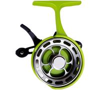 Mulinello da pesca sul ghiaccio per recupero della mano destra, rapporto di trasmissione 3,2:1, bobina in alluminio intagliato con precisione CNC, manico antiscivolo, design resistente al freddo e