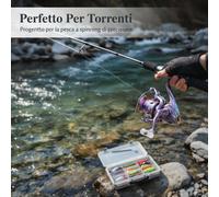Mulinello da spinning per torrente in fibra di carbonio, per spinning - per