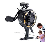 Mulinello d'acqua dolce per acqua salata | 3 + 1 cuscinetti a sfera Mulinello Liscio per la pesca sul ghiaccio-Rapporto di velocità 2.5:1 Mulinello da pesca robusto e liscio per il bar