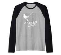 Mulinello divertente per la festa del papà, per la festa del papà, per la pesca Maglia con Maniche Raglan