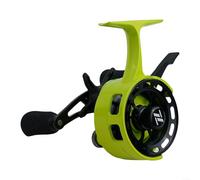 Mulinello ergonomico per pesca sul ghiaccio in linea, dotato di un rapporto di trasmissione funzionale 3 21 e una funzione di caduta magnetica avanzata (mano sinistra giallo-verde)
