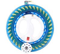 Mulinello Kite Line - Mulinello in cristallo ABS Ruota multifunzionale Pesca in mare Maniglia per cattura a mano Bobina per aquiloni con filo da 450 m(blu)