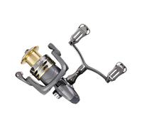 Mulinello per mosche - 5.2 1 trasmissione trasmissione mulinello da pesca con sistema di rotazione - Precisione 50 kg Max treno antiruggine doppio braccio manovella per trota pesce persico costa acqua