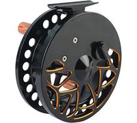 Mulinello per pesca a mosca Mulinello Maxcatch Center Pin Float da 4,5 pollici e 110 mm, in nero oro(Black/Gold)
