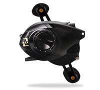 Mulinello Pesca 8KG Drag Power 5 + 1 BBs 6.3:1 Rapporto Trasmissione Alta Velocità Serie MAX Doppio Frenante Mulinello Pesca Baitcasting Canna Spinning(Elegant Golden,Right Hand)