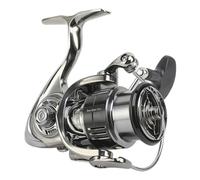 Mulinello Pesca, Mulinelli Pesca Spinning in Alluminio Rapporto di Trasmissione 5,5:1 Suono di Allarme da 50 dB Luce Fino a 9,3 Once per Pesca