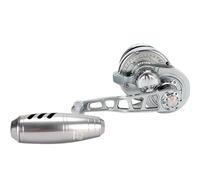 Mulinello Pesca Mulinello Pesca Traina Con Allarme Completamente Lega Metallo Trascinamento Massimo 35Kg 11BB Canna Spinning(Gray Left Hand,5000)