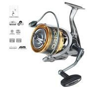MULINELLO PESCA SURFCASTING AKAMI ORION XSC CORPO IN CARBONIO 2 BOBINE ALLUMINIO