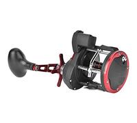 Mulinello portatile per la pesca in mare con contatore a display digitale, mulinello da traina con ruota laterale, 4 cuscinetti in acciaio inox, bobina in metallo lavorato per la p