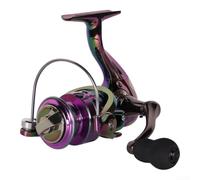 Mulinello resistente da 8 kg Max Drag Big Game Fish Heavy Duty Reel 8 kg | Corpo interamente in metallo, finitura anodizzata arcobaleno, resistenza massima 8 kg, resistente all'ossidazione