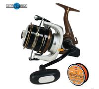 MULINELLO TRIUMPH 8000 GLOBE FISHING 7+1 BB + FILO ORANGE PER SURFCASTING