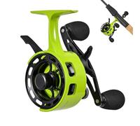 Mulinello ultra leggero, mulinello da pesca sul ghiaccio | Mulinello a bobina libera in linea di grande diametro | Attrezzatura da pesca sul ghiaccio 3 + 1 BB resistente all'usura per laghetto