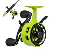 Mulinello ultra leggero, mulinello da pesca sul ghiaccio - Mulinello a bobina libera in linea resistente alla temperatura,Kit di pesca sul ghiaccio ad alto rapporto di velocità 3.2:1, accessori