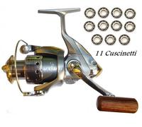 mulinello xc3000 a 11 cuscinetti pesca spinning trota lago bolognese mare fiume