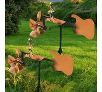 Mulini a vento in metallo per chitarristi, fatto a mano, per gli amanti della chitarra, mulino a vento per gli amanti della chitarra, mulino a vento per cortile, prato, giardino, patio, decorazione (2