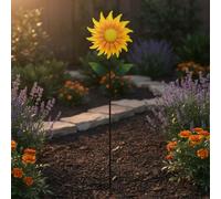 Mulino a Aria da Giardino a Girasole Installazione Semplice per Cortile, Aiuola