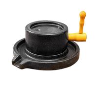 Mulino a manovella for cereali, mulino a manovella for cereali umidi, con supporto in legno + stampo in PP, macinazione uniforme, adatto for macinare grano e riso(20cm/7.9in)