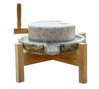 Mulino a Pietra a Mano per Cereali Uso Domestico | Macinatore di Pietra Professionale per Cereali, Riso, Pasta Pesante | Macinatura a Secco e a Umido(20cm/7.9in)