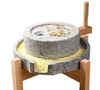 Mulino a Pietra Manuale per Cereali, Macinatore Domestico per Pasta Pesante, Riso, Cereali, Macinazione a Umido e a Secco(13.8x17.7in/35x45cm)