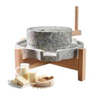 Mulino A Pietra Manuale Per Farina Di Grano E Pasta, Mulino A Pietra Di Granito Originale Per Tofu, Latte Di Soia, Sesamo E Fagioli, Mulino A Pietra Blu Manuale A Umido(35cm(13.8))