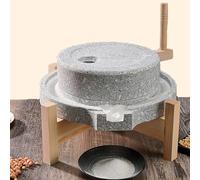 Mulino A Pietra Manuale Per Macinare,Macchina Del Mulino Per Pasta Alimentare Con Cornice In Legno,Spice Grinder Machine,Macinino Per Frutta Secca(20cm/7.9in)