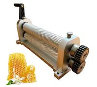Mulino a rulli manuale per fondazione a pettine per cera d'api, rullo per cera d'api in lega di alluminio da 280 mm, pressa portatile per cera d'api, strumenti per l'apicoltura per la produzion 5.1mm