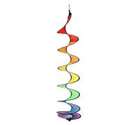 Mulino a Vento a Spirale Arcobaleno Pieghevole, Colorato Wind Spinner Decorativo Appeso