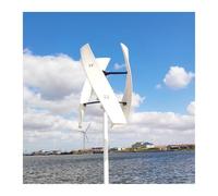 Mulino a vento ad asse verticale silenzioso da 200 W, 12 V, 24 V, 48 V, generatore a magnete permanente, turbina eolica con controller MPPT (bianco, solo turbina eolica, 24 V, 200 W)