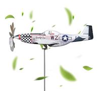 Mulino a Vento da Giardino - Arredamento Metallico da Giardino Mulino a Vento Aereo | Turbine decorative resistenti alle Intemperie per Terrazza Cortile Feste all'aperto