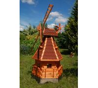 Mulino a Vento, Mulini a Vento Cuscinetti 1,4m Illuminazione LED Solare (Rosso)