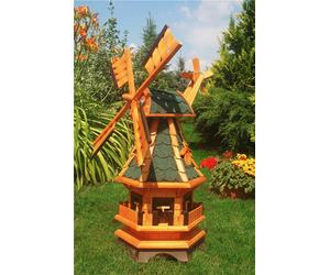 Mulino a Vento, Mulini a Vento + Cuscinetti + 95cm Bitum Verde, per Il Giardino