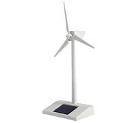 Mulino A ventoo Ad Energia Solare - Mini Turbina Eolica Da Tavolo 14x9x26 Cm | Modello Di Mulino A ventoo Solare Decorativo In ABS Da 180 G Per Soggiorno, Scuola, Aula, Cortile Esterno, Prato